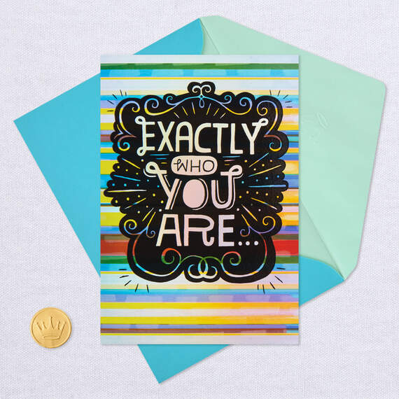 We Love You As You Are Encouragement Card, , large image number 5