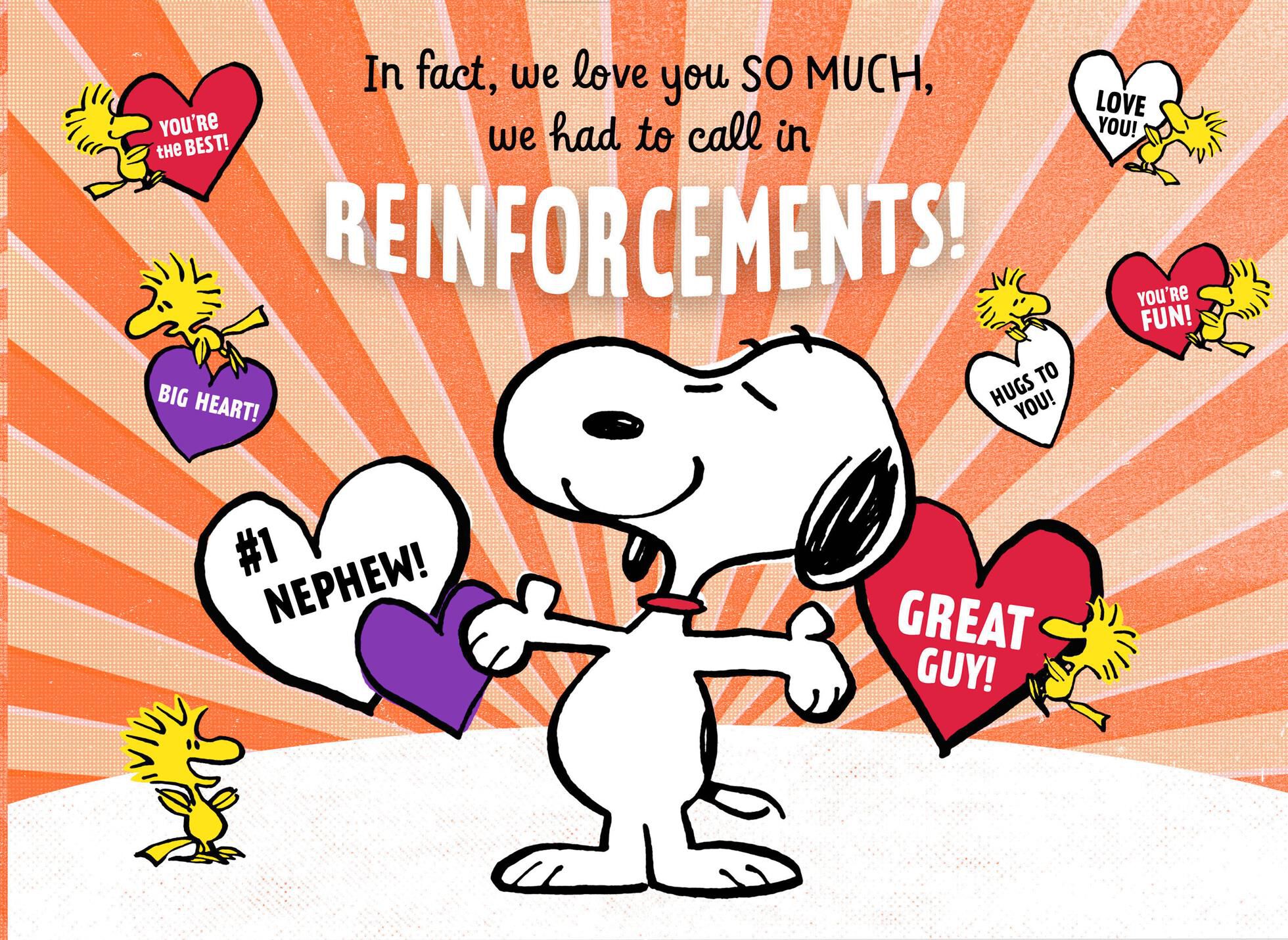 Peanuts® Snoopy Lovable Birthday Card for Nephew