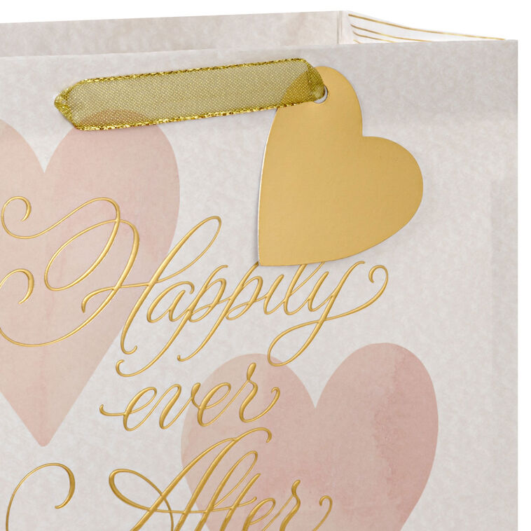 Happily Ever After Medium Wedding Gift Bag Handle Detail image number 4