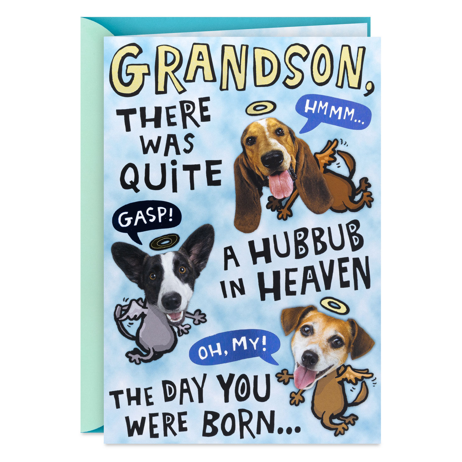 Handsome and Intelligent Funny Pop-Up Birthday Card for Grandson