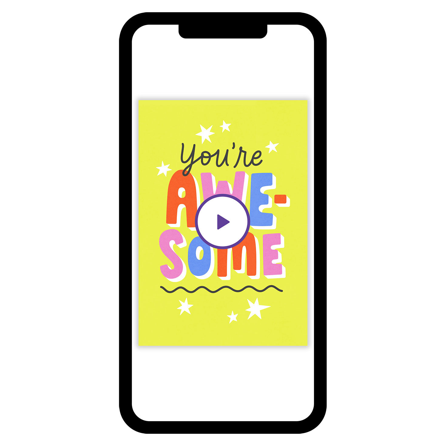 Bold and Bright You're Awesome eCard