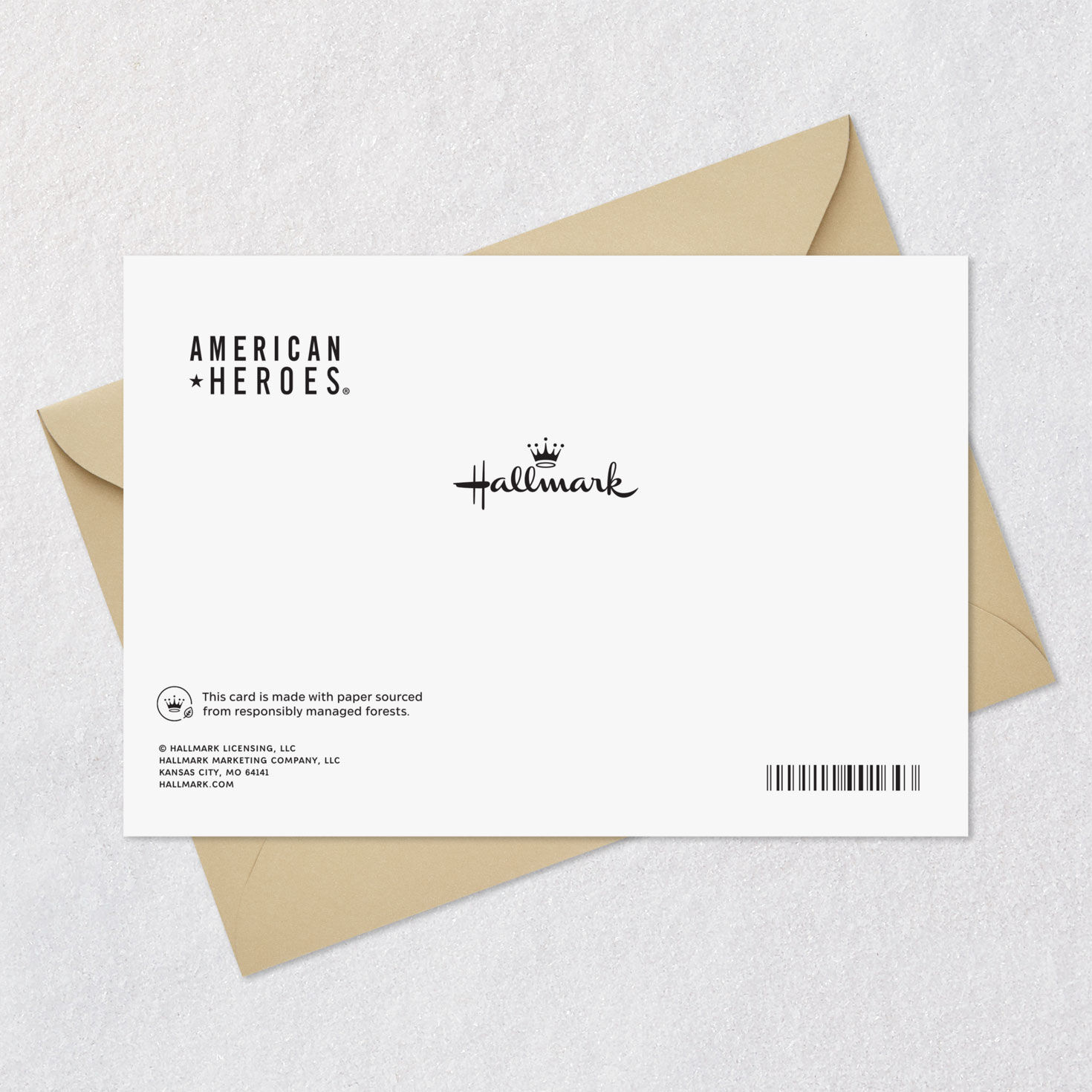 Red, Blue and Gold Stars Military Congratulations Card Card Back with Envelope image number 7