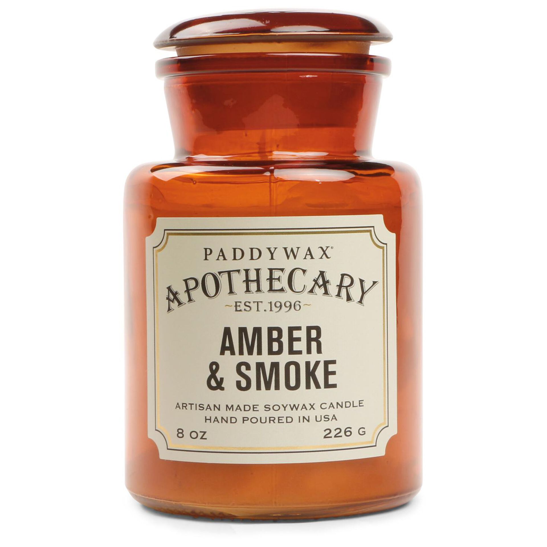 Paddywax Amber and Smoke Jar Candle, 8 oz. Candles Hallmark