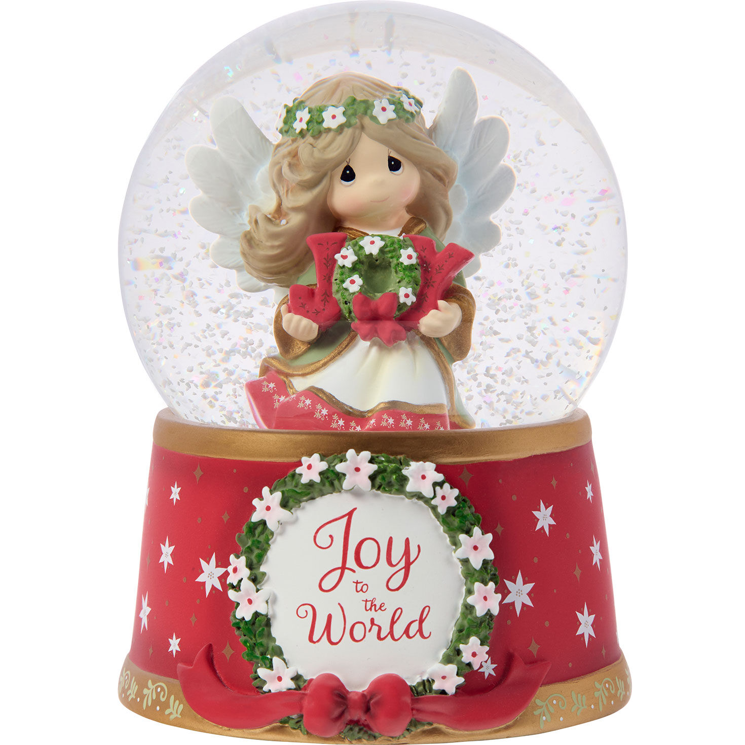 Precious Moments Joy to the World Annual Angel Musical Snow Globe