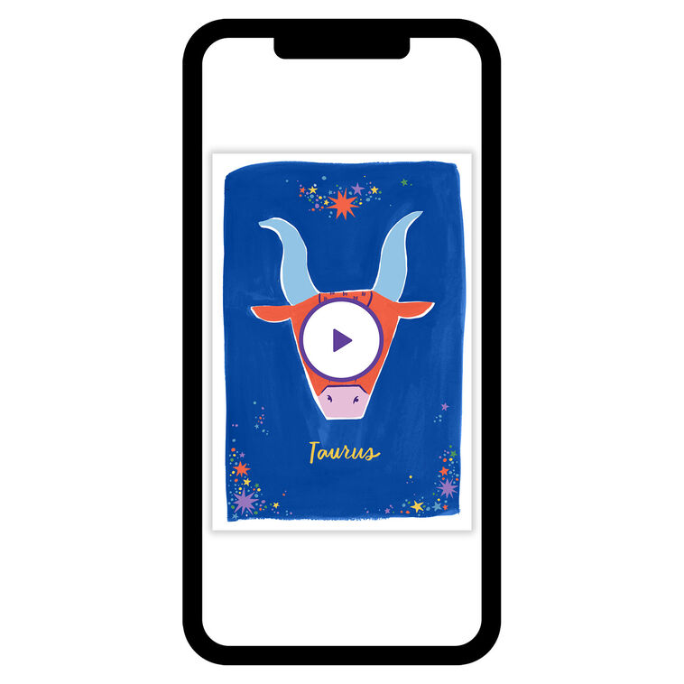 Bold and Bright Taurus Zodiac eCard