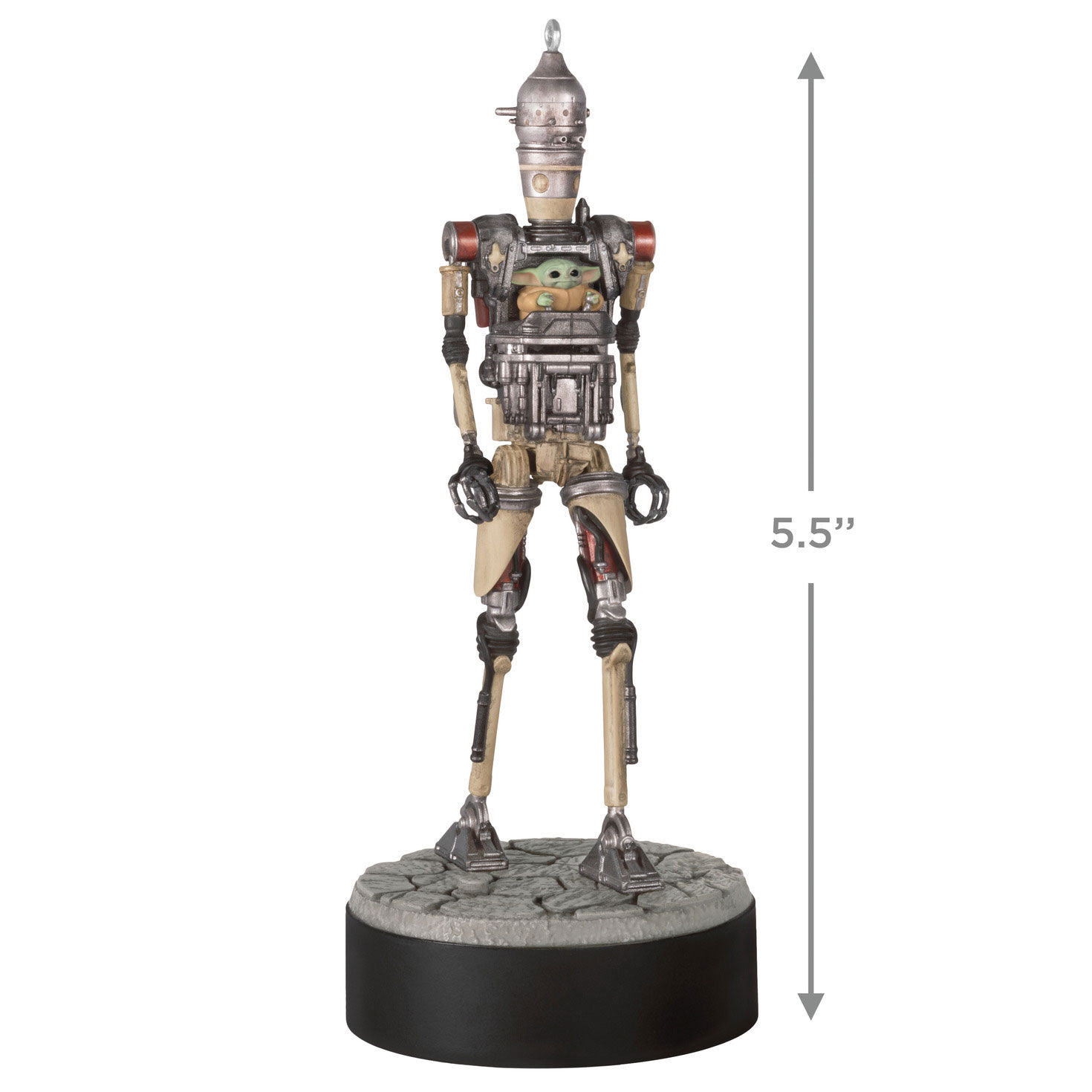 Star Wars Grogu in Robot Keepsake Ornament measurement image number 3