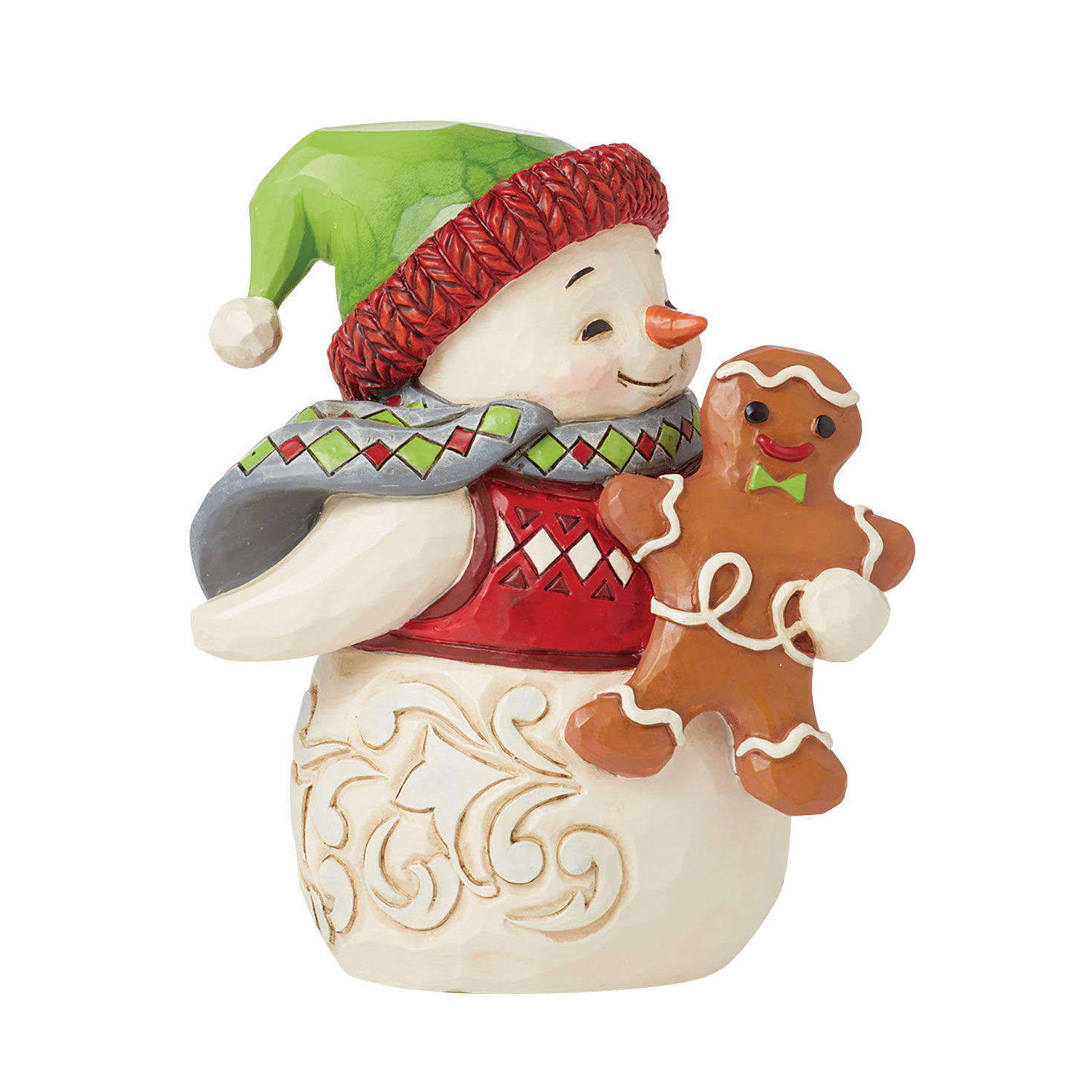 Jim Shore Snowman With Gingerbread Cookie Mini Figurine, 3.7", , large image number 3