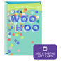 Woo Hoo Confetti Gift Card Greeting Congratulations Card, , large image number 1