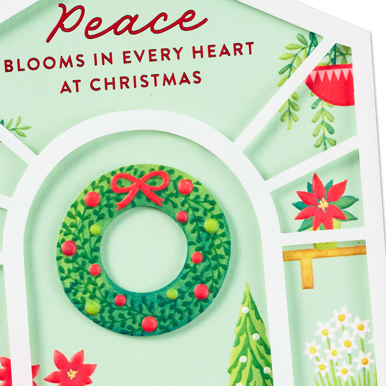Botanical Greenhouse Christmas Card Card Front Detail image number 4