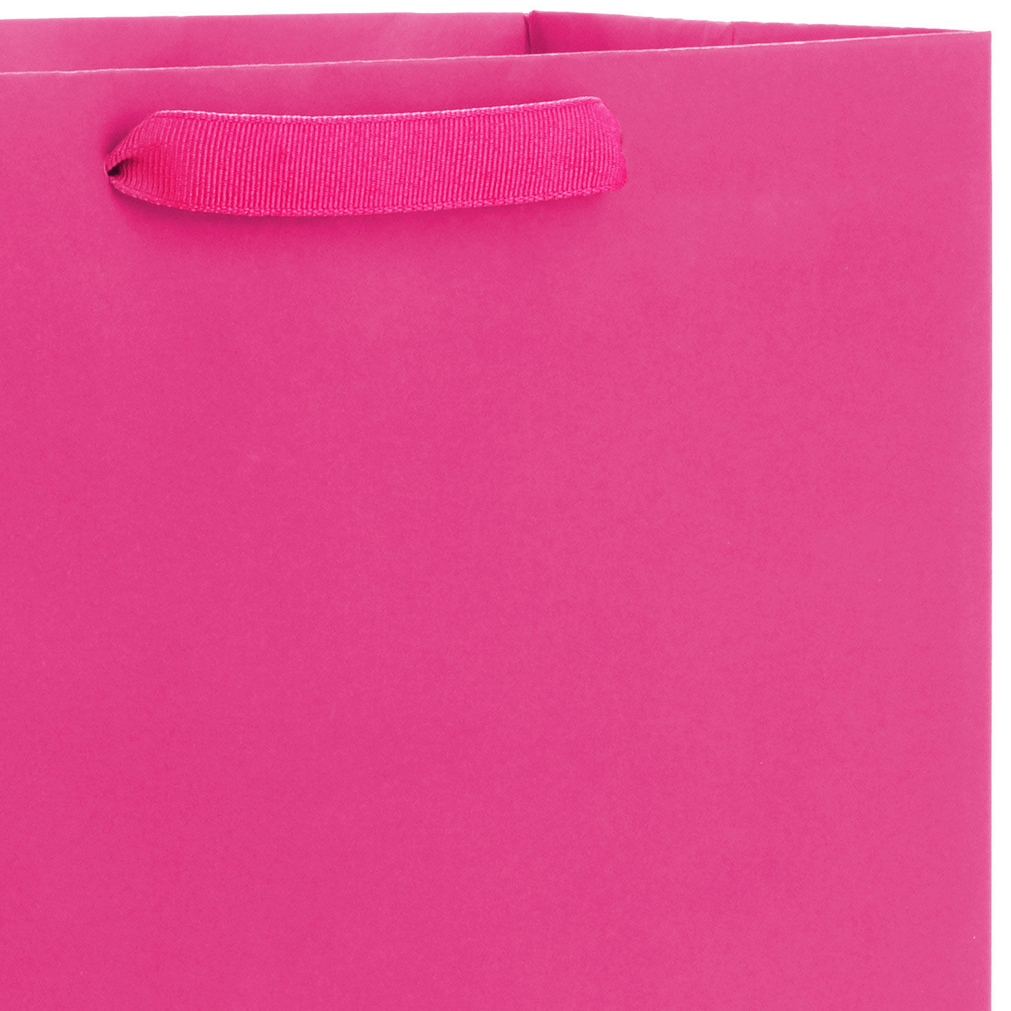 13" Hot Pink Large Gift Bag, Hot Pink, large image number 4