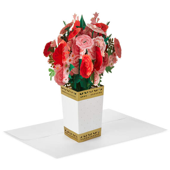 Jumbo Flower Bouquet 3D Pop-Up Card, , large image number 1