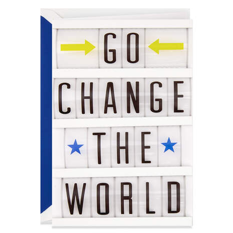 Go Change the World Graduation Card, , large