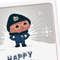 Postal Worker in Snow Christmas Card for Mail Carrier Card Front Detail image number 4