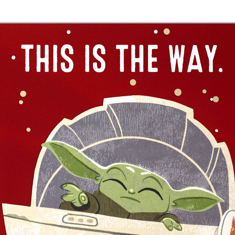 Star Wars: The Mandalorian and Grogu Christmas Card Sentiment image number 2