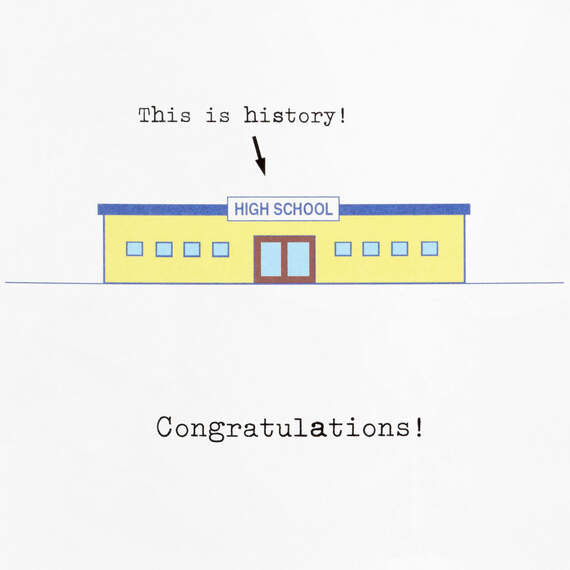 This Is History Funny High School Graduation Card, , large image number 2
