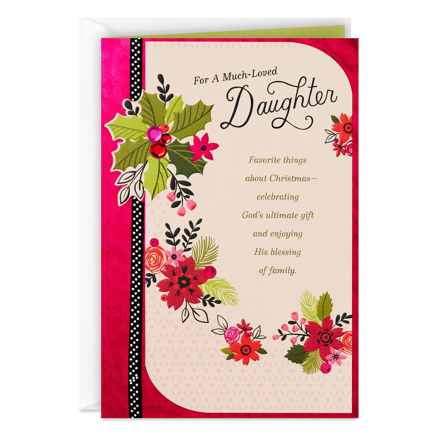 God's Ultimate Gift Religious Christmas Card for Daughter