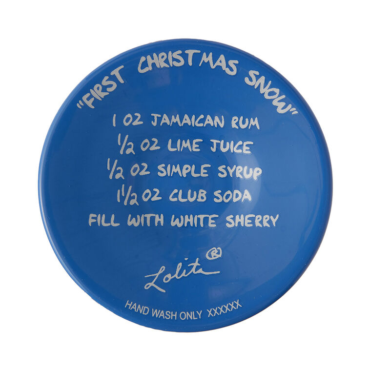 Snowmen Scene Holiday Wine Glass bottom image number 4