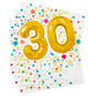 30th Birthday Balloons Cocktail Napkins, Pack of 20, , large image number 1