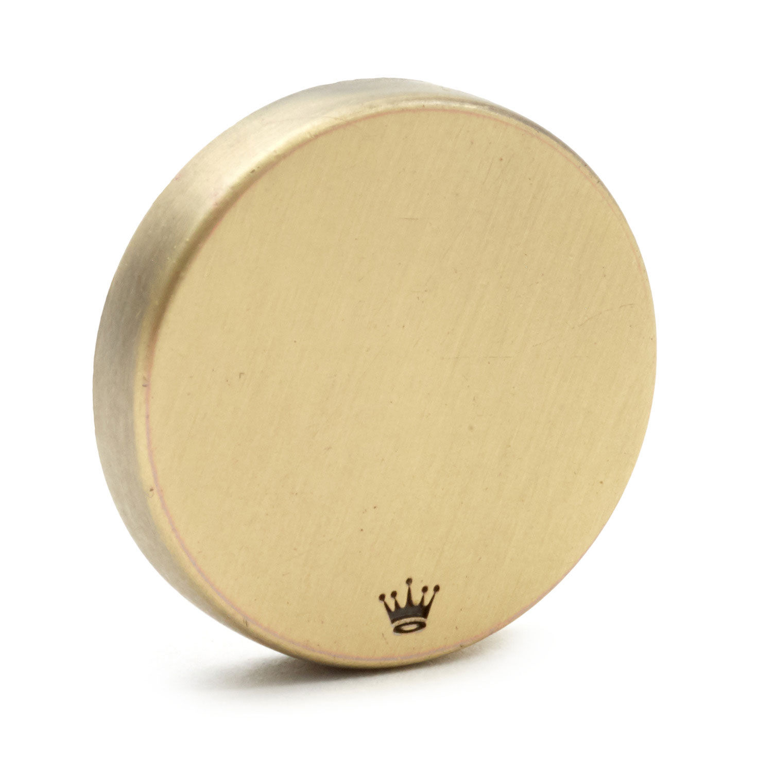Compass Bronze Metal Worry Stone Back image number 2