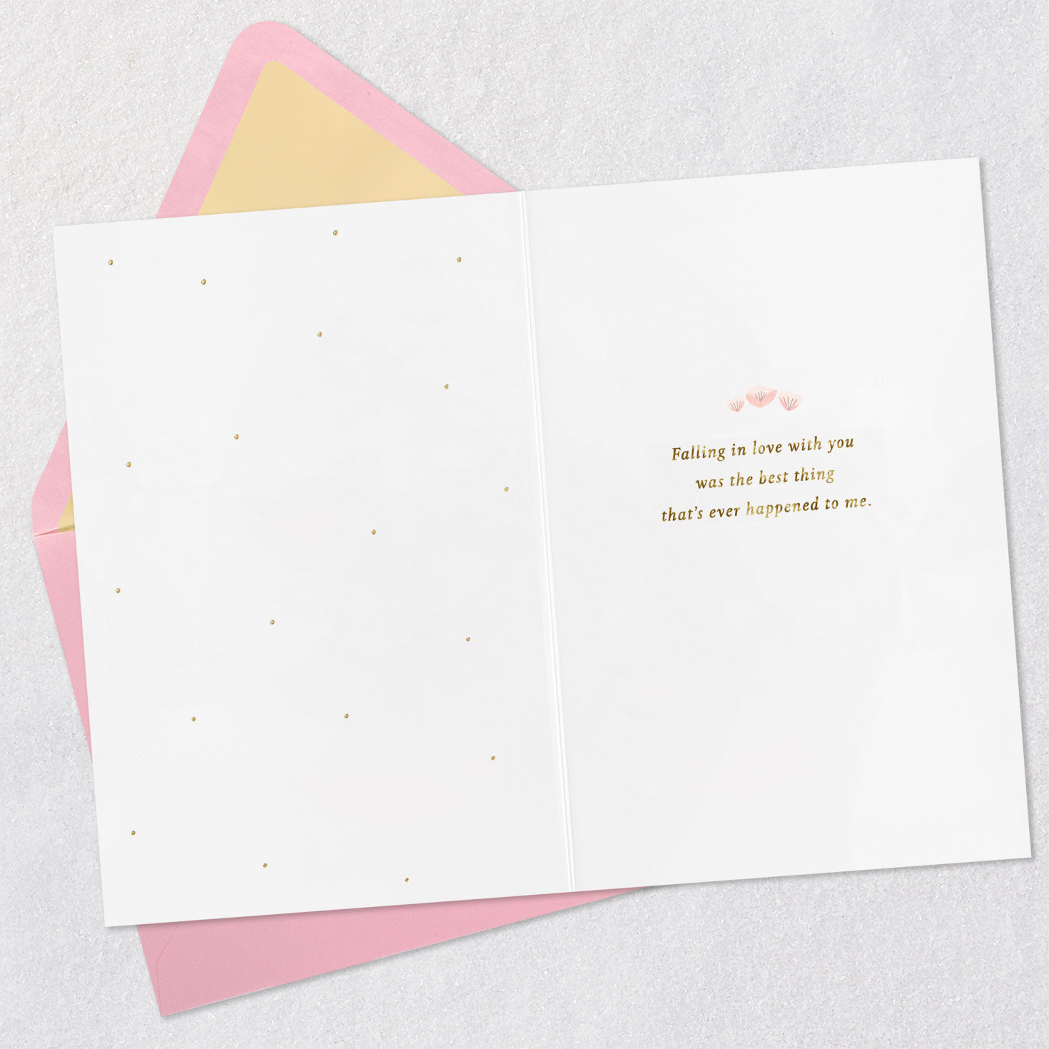 Hand-Tied Flower Bouquet Romantic Anniversary Card  image number 3