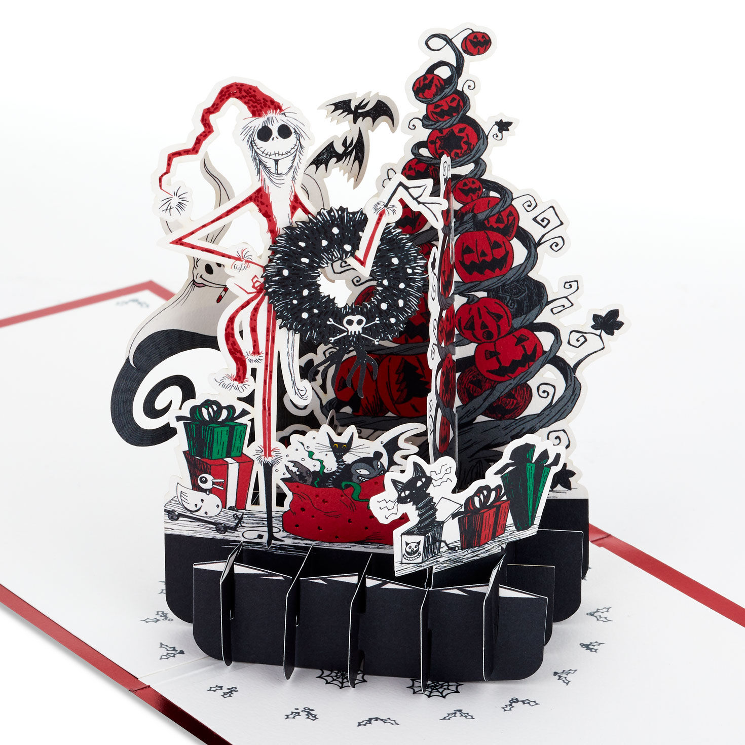 Disney Tim Burton's The Nightmare Before Christmas Season's Creepings Pop-Up Christmas Card