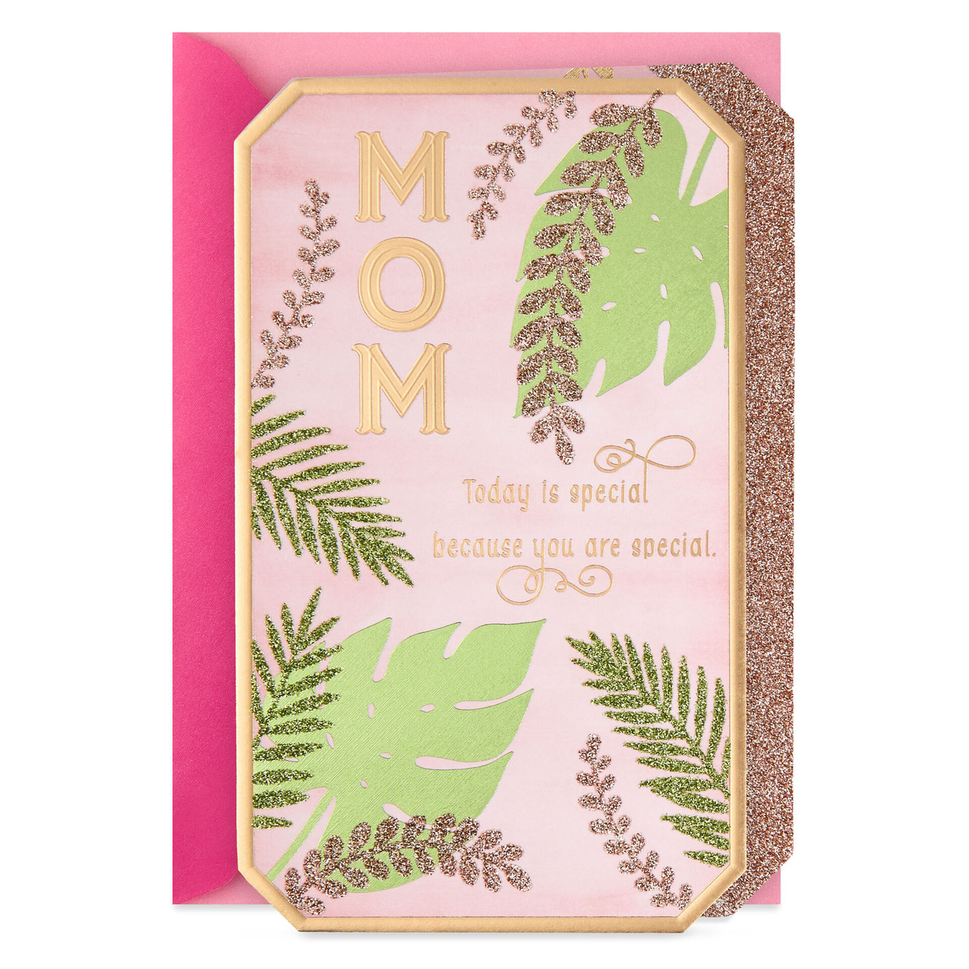 glitter mothers day card