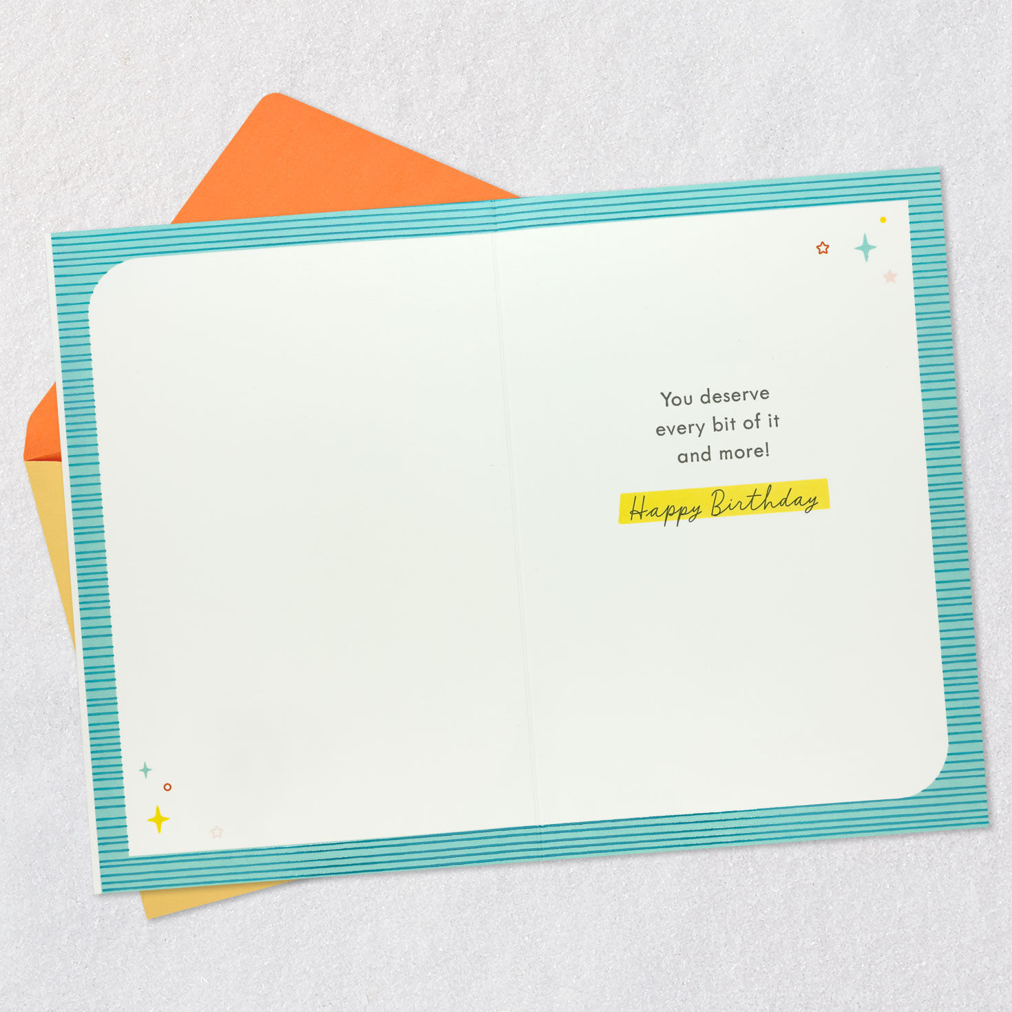 Colorful Stacked Donut Birthday Card Open card with envelope image number 3
