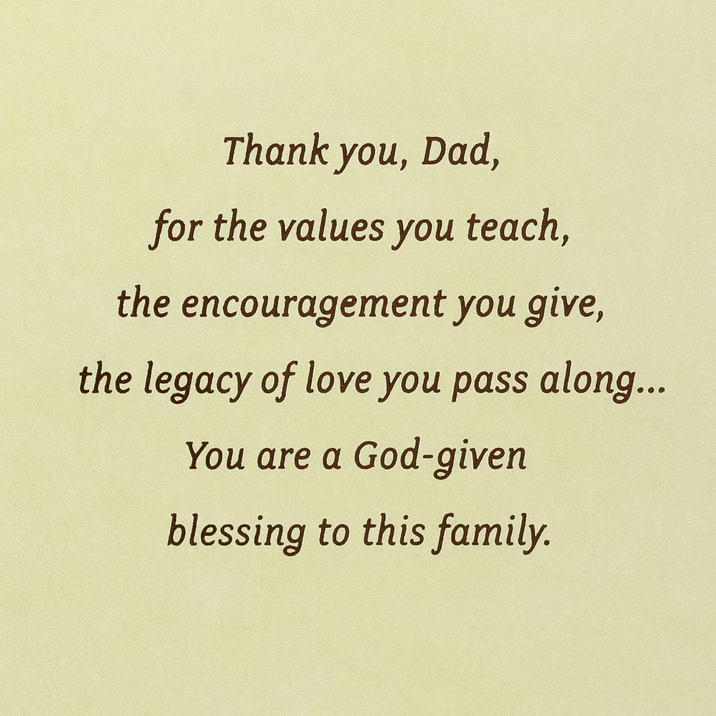 Man Kneeling in Prayer Religious Father's Day Card for Dad sentiment image number 2
