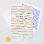 Colorful Dot Dash Pattern Thank You Card Card Front with Envelope and Gold Seal image number 5