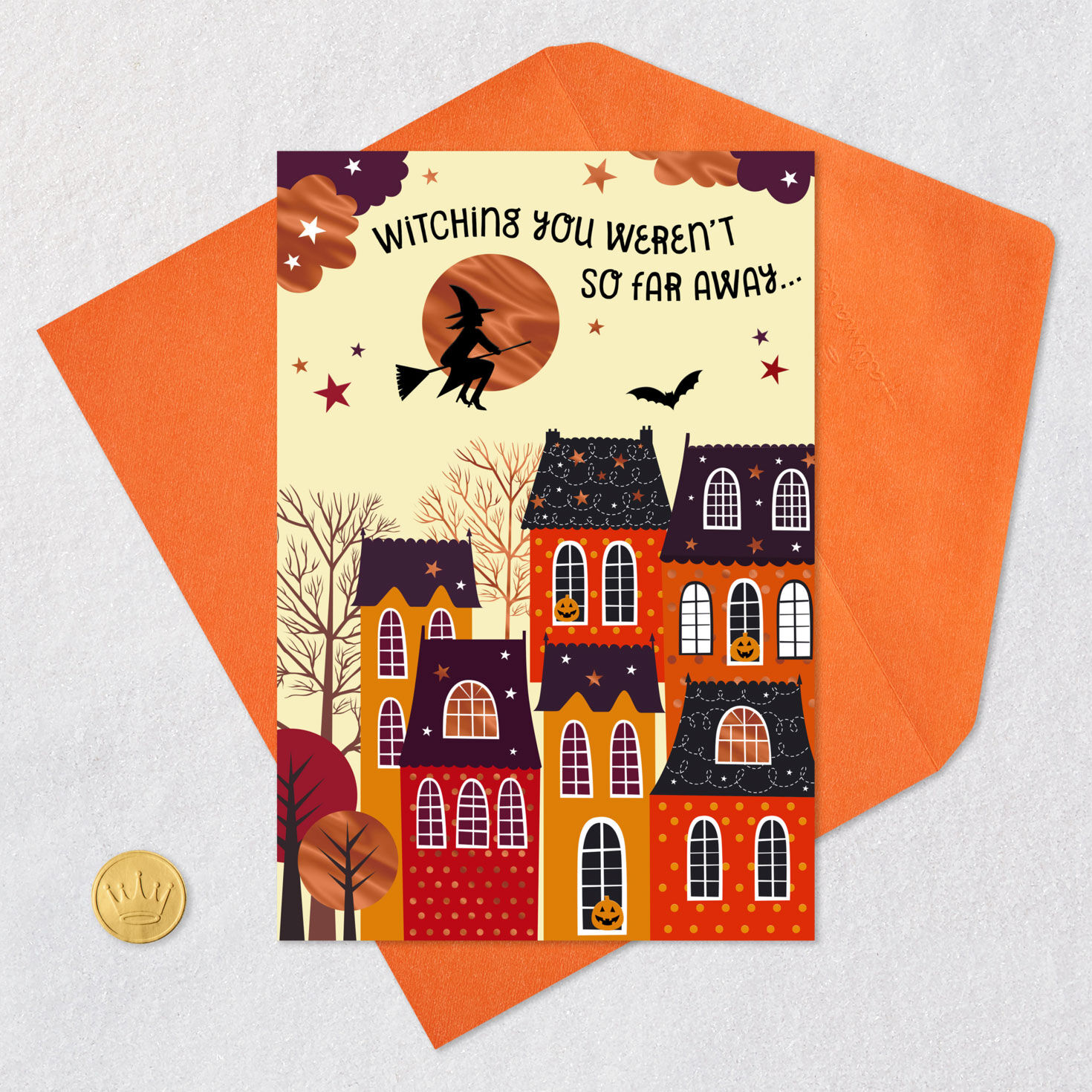 Witching You Weren't So Far Away Across the Miles Halloween Card for only USD 0.99 | Hallmark