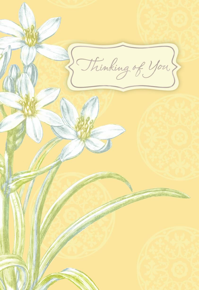 Flowers and Medallions Sympathy Card