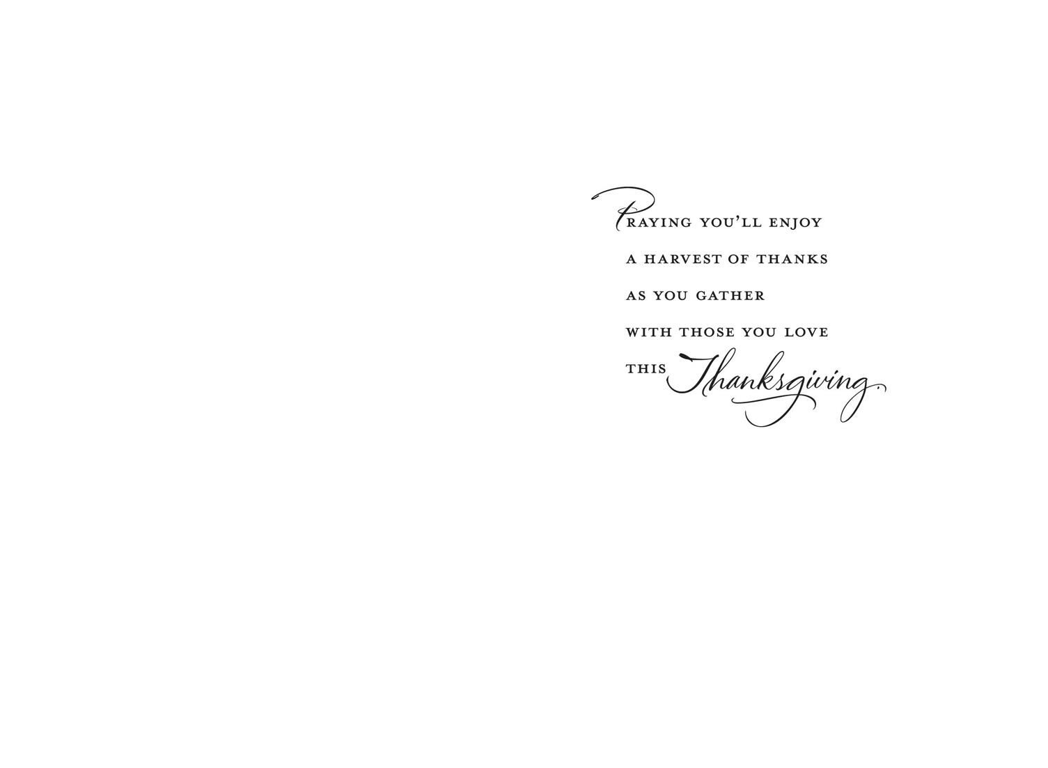 Fall Leaves Religious Thanksgiving Cards, Pack of 6