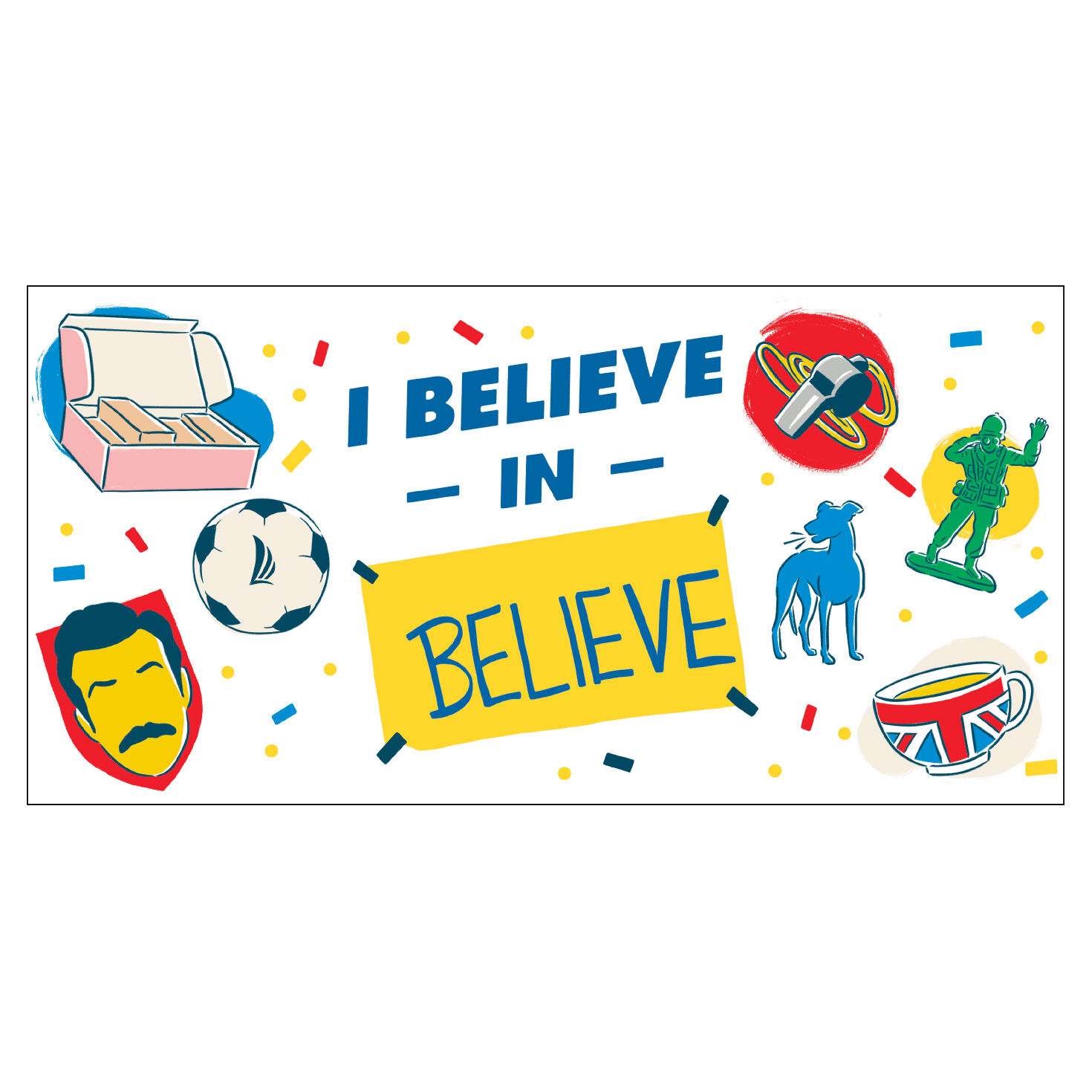 Ted Lasso Believe in Believe Collector Glass  image number 2