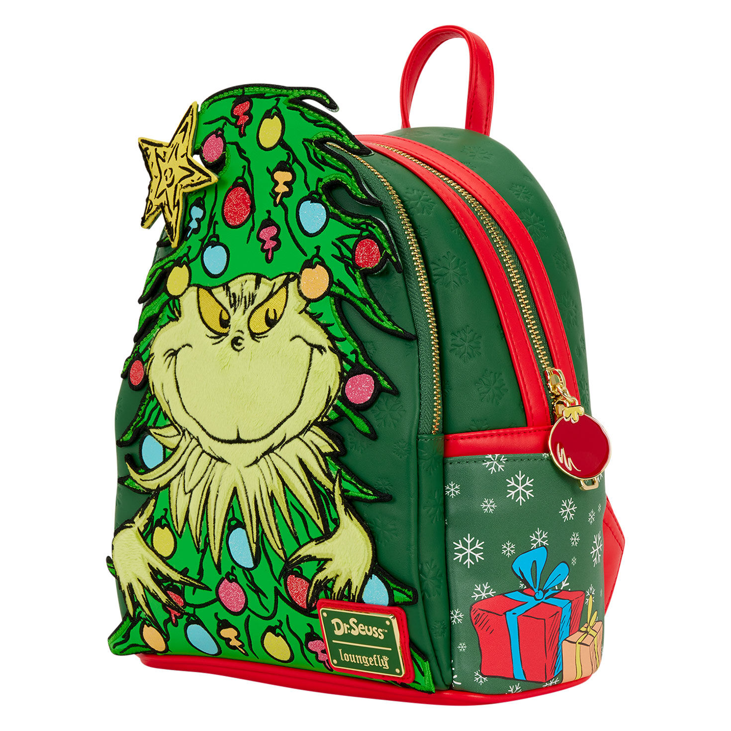 Loungefly Dr. Seuss Grinch Christmas Tree Light-Up Mini Backpack for only USD 80.00 | Hallmark