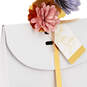 9.7" Striped Medium Fold-Top Gift Bag With Flower Pick, , large image number 4