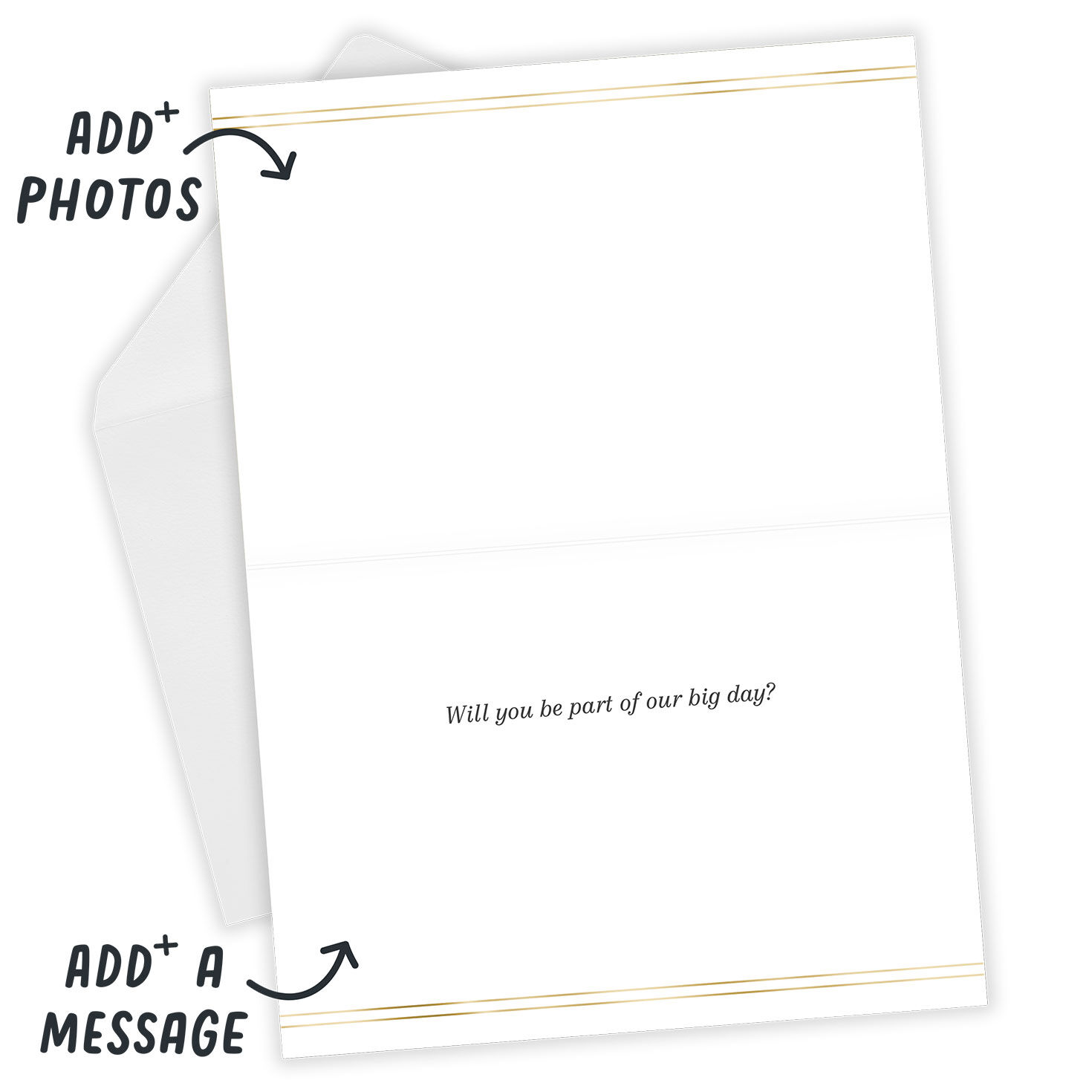 Personalized Pink & Gold Frame Photo Card  image number 4