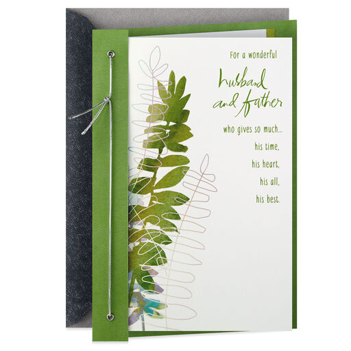 Supportive Husband, Committed Dad Father's Day Card for Husband, 
