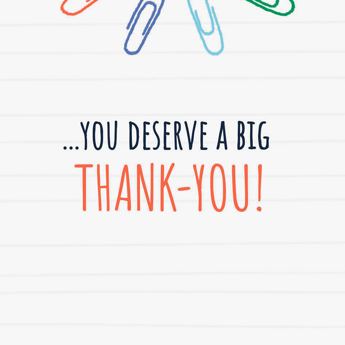 Colorful School Supplies Thank You Card for Support Staff Sentiment image number 2