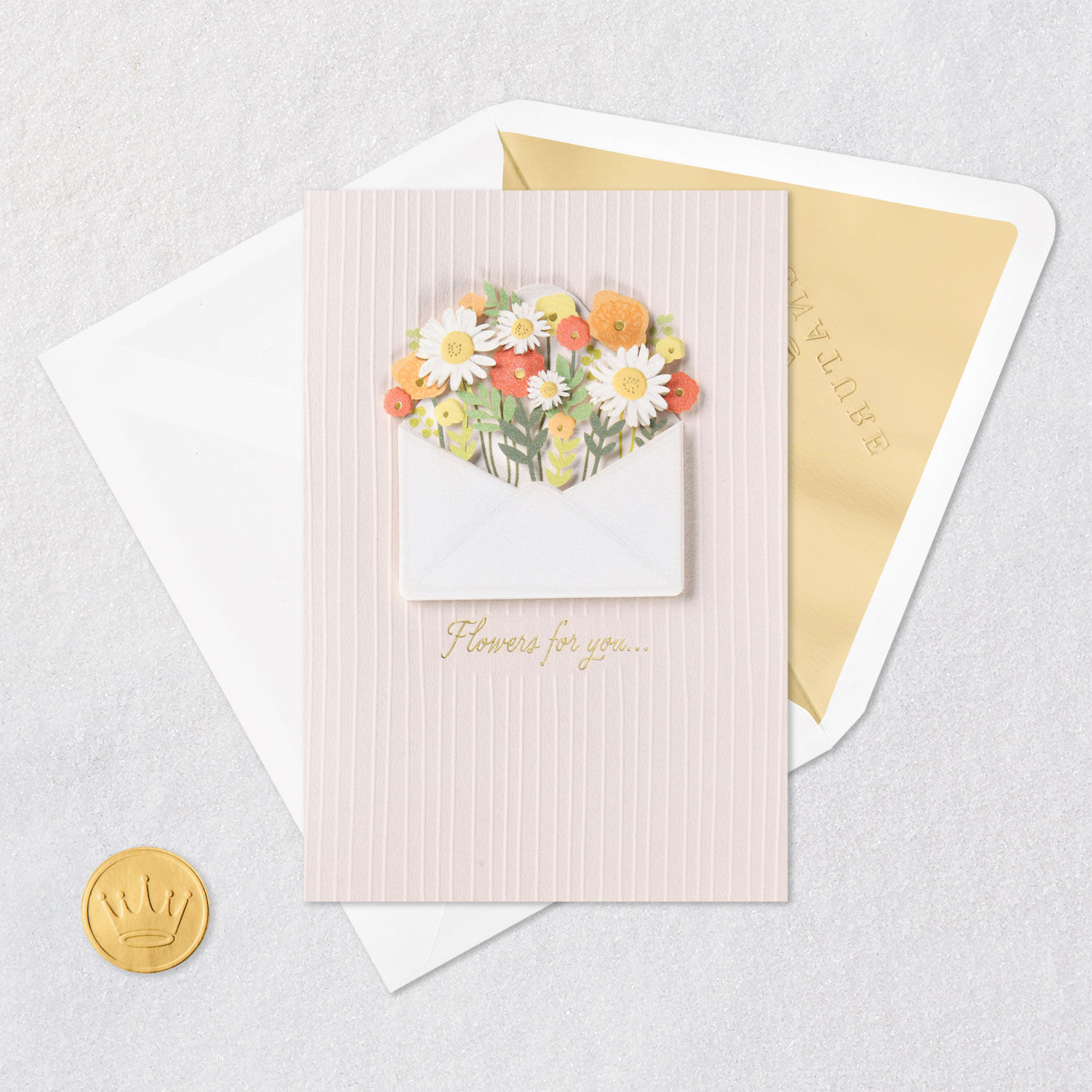 Flowers for You Thinking of You Card, , large image number 5