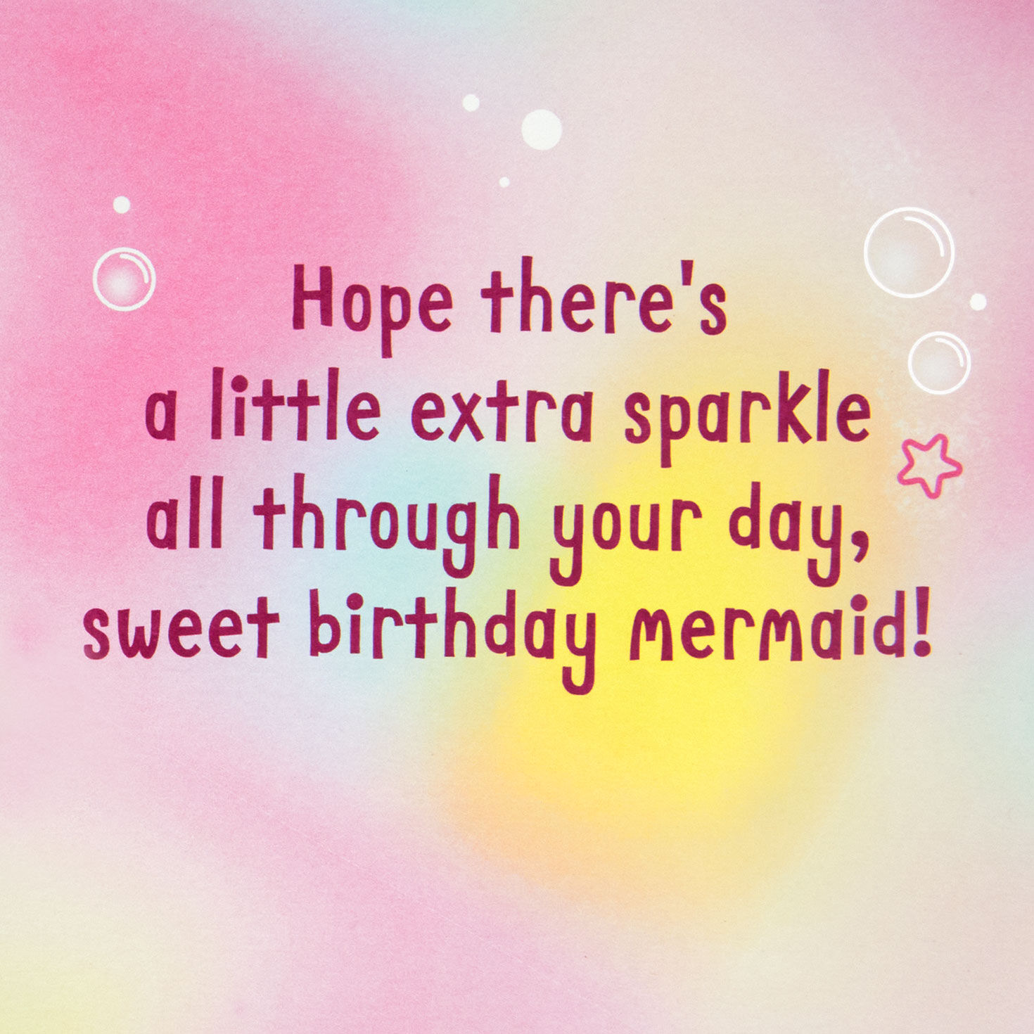 Mermaid Barbie 6th Birthday Card With Music sentiment image number 3