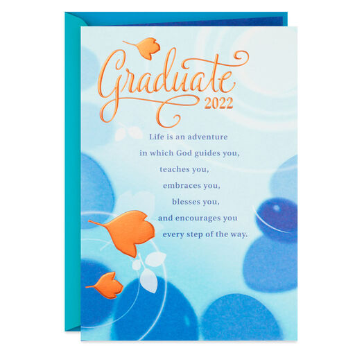 The Lord Goes Before You Religious Graduation Card, 