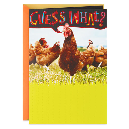 Chicken Butt Funny Pop-Up Birthday Card, 