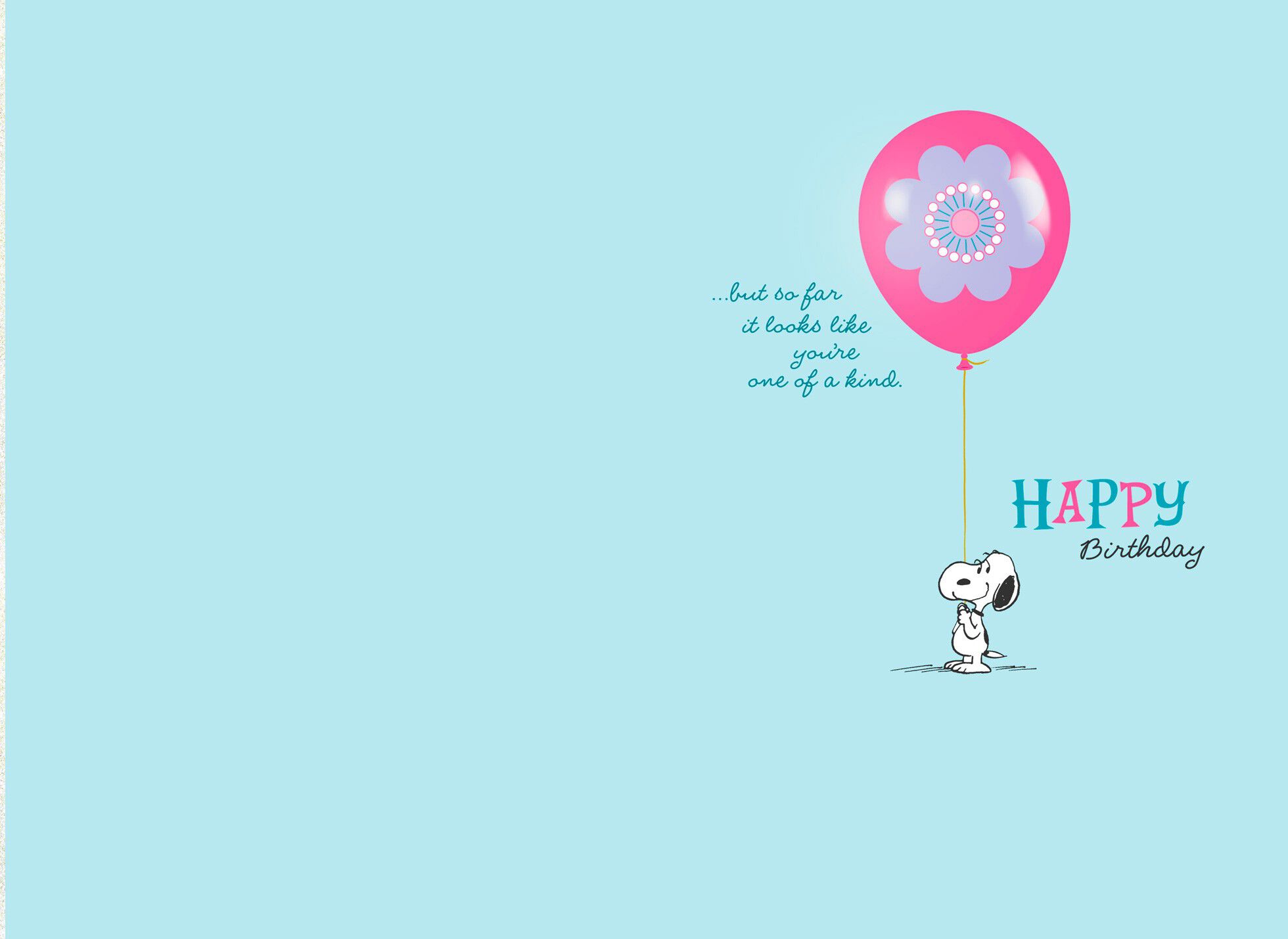 Peanuts® You're One of a Kind, Sister Birthday Card