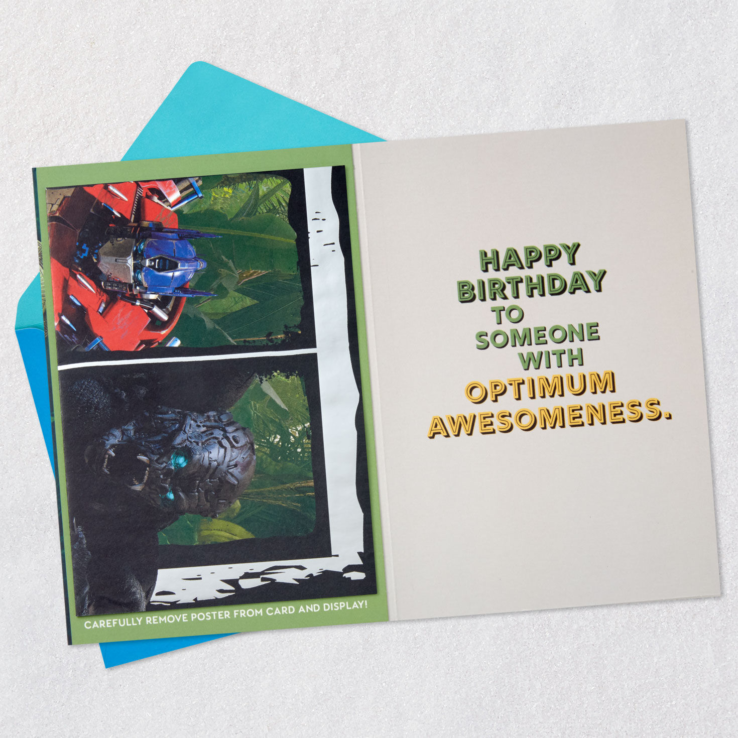 Transformers: Rise of the Beasts™ Birthday Card With Removable Poster for only USD 6.99 | Hallmark