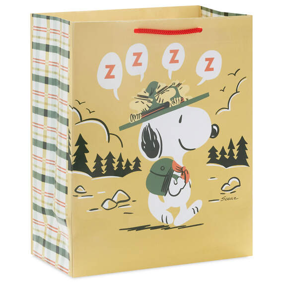 9.6" Peanuts® Beagle Scouts Snoopy Medium Gift Bag, , large image number 6