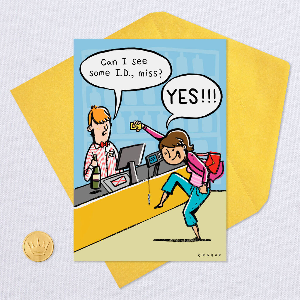 Id Check Funny Birthday Card Greeting Cards Hallmark