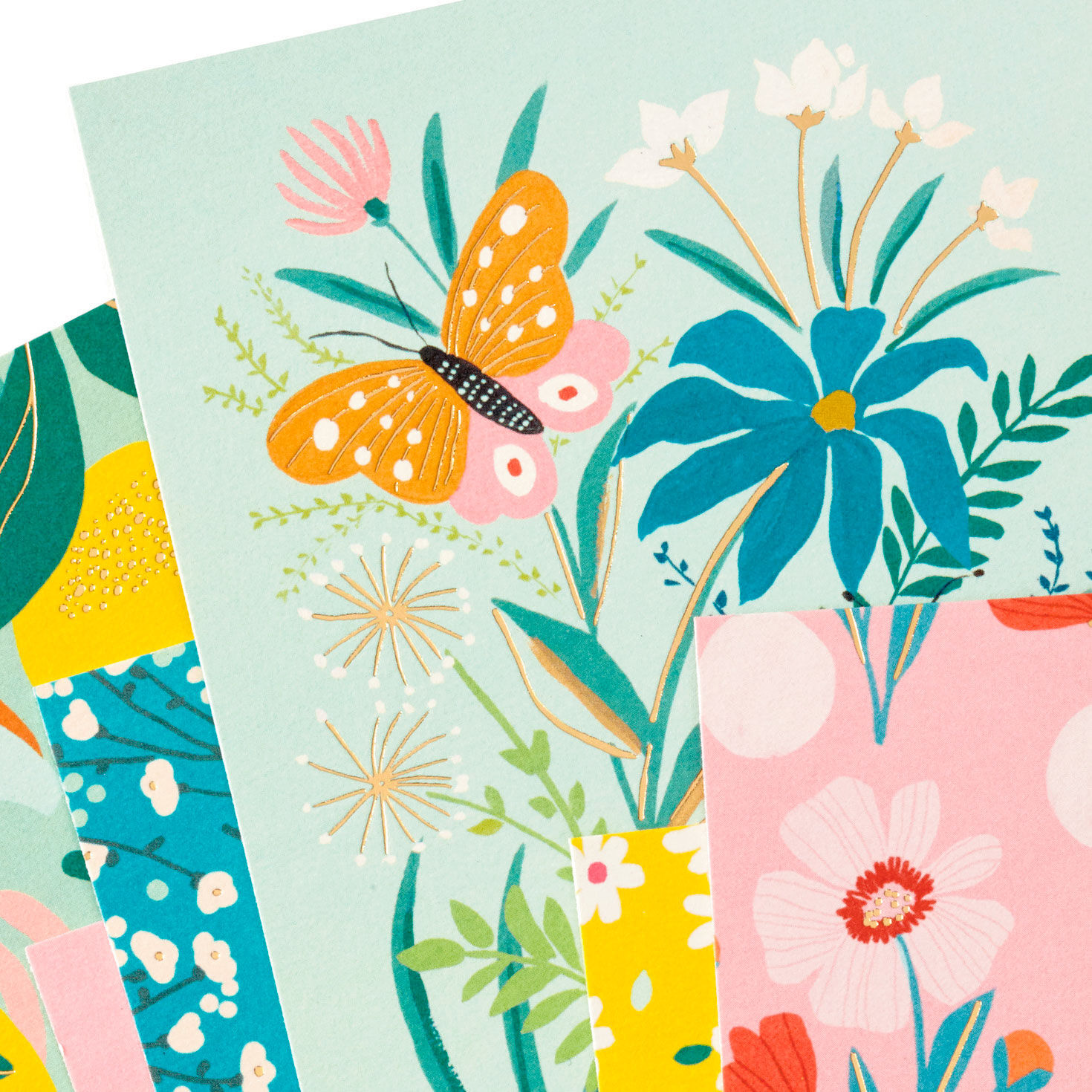 Floral Motif Boxed Blank Notes Assortment, Pack of 24, , large image number 2