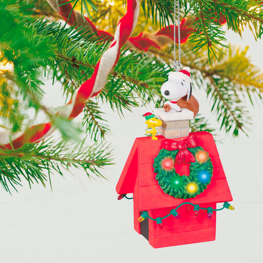 The Peanuts® Gang Up On the Housetop Musical Ornament With Light, 