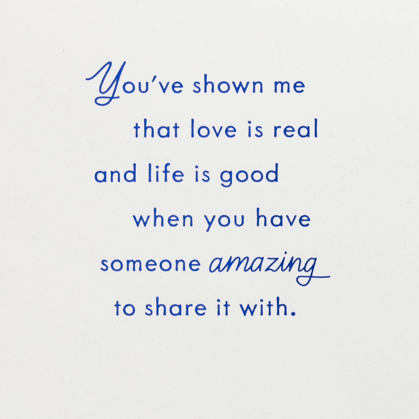 Blue Table and Chairs Anniversary Card Sentiment image number 2