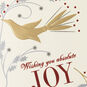 Gold and Silver Birds and Holly Christmas Card Card Front Detail image number 4